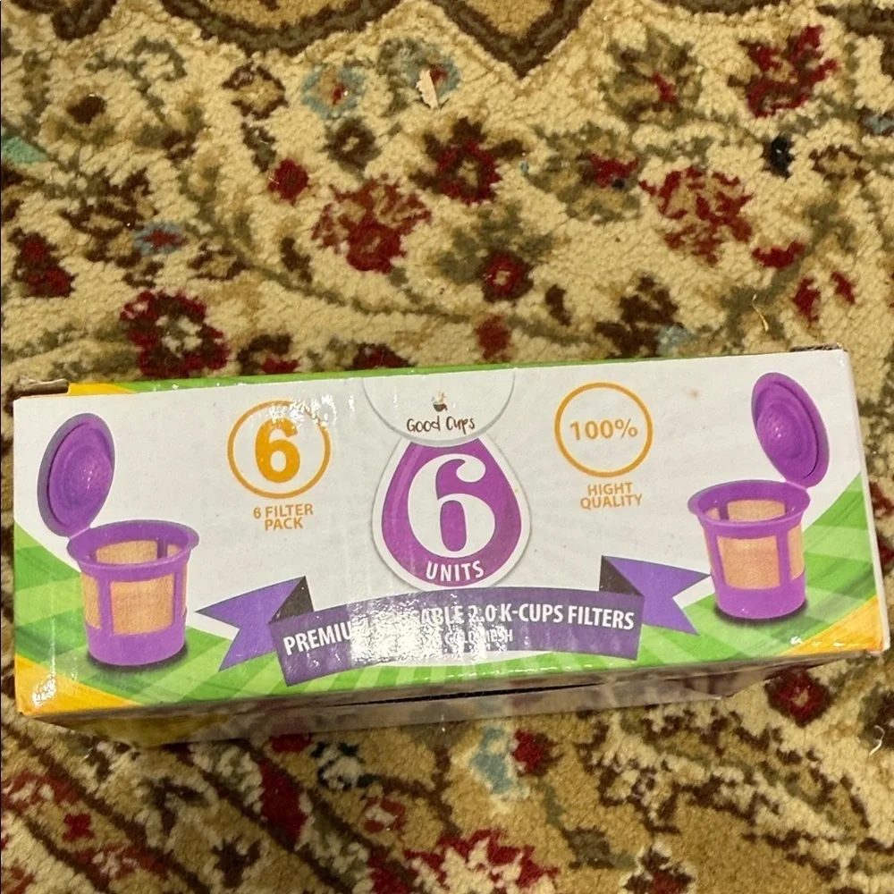 5 Vibrant Purple Coffee Filter Set by [Brand]